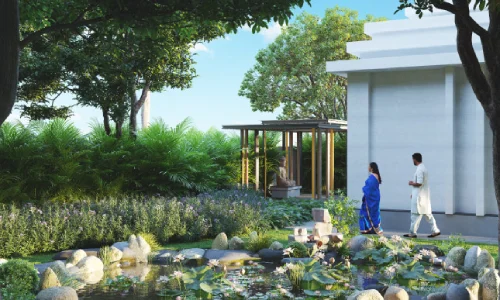 Landscaped Pond — Amberstone Codename LakeOne JP Nagar 9th Phase